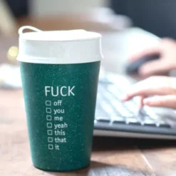 Thermobecher FUCK - ISO TO GO Coffee Becher 400 ml