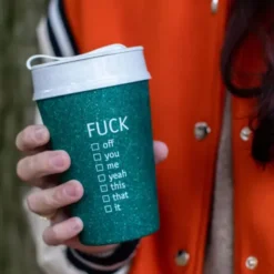 Thermobecher FUCK - ISO TO GO Coffee Becher 400 ml