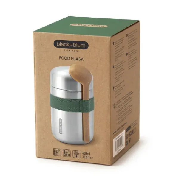 Thermo Lunchpot FOOD FLASK mit Löffel 400 ml olive