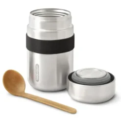 Thermo Lunchpot FOOD FLASK mit Löffel 400 ml schwarz