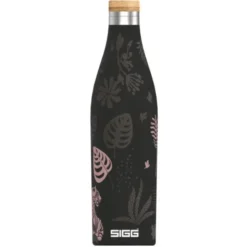Thermosflasche 0,5 l MERIDIAN Edelstahl, Tiger schwarz