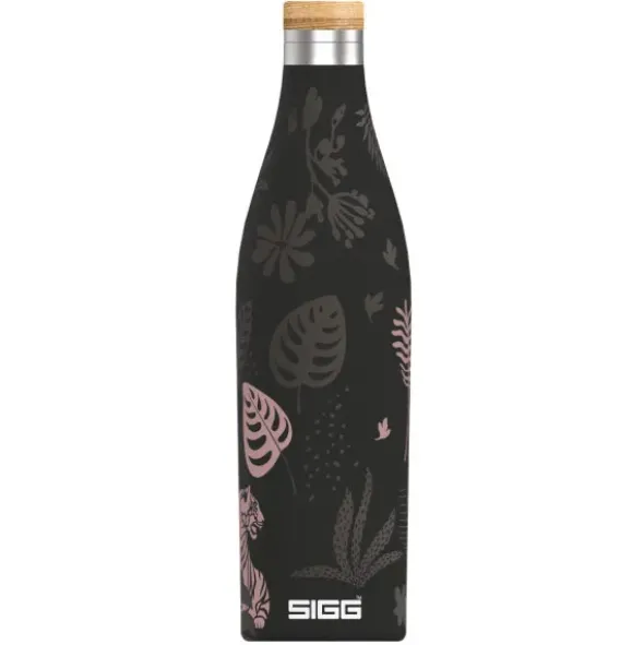 Thermosflasche 0,5 l MERIDIAN Edelstahl, Tiger schwarz