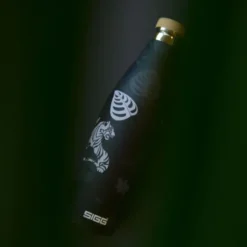 Thermosflasche 0,5 l MERIDIAN Edelstahl, Tiger schwarz