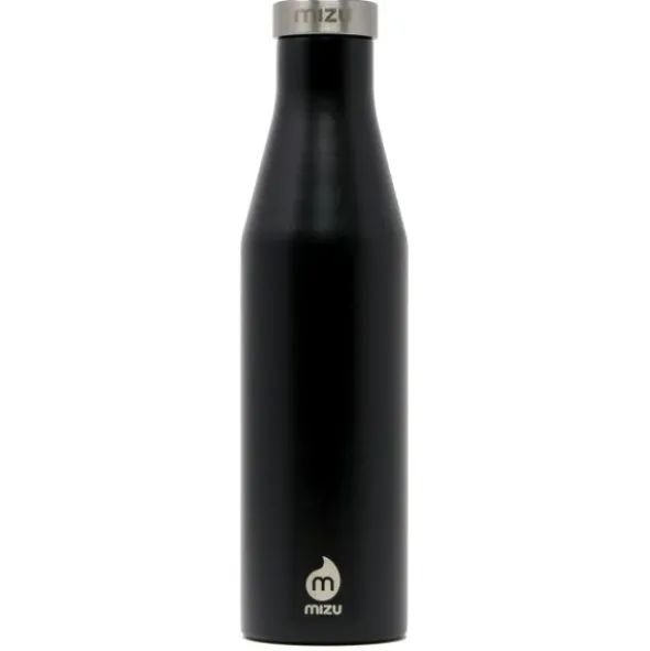 Thermosflasche Slim S6 Edelstahl 600 ml, Enduro schwarz