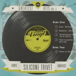 Topfuntersetzer Schallplatte - Silikon