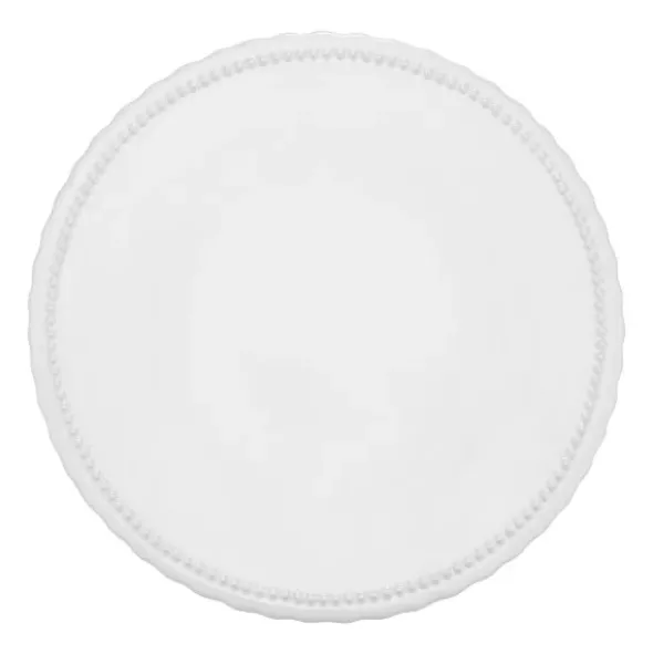 Tortenteller VINTAGE 25 cm Keramik weiß