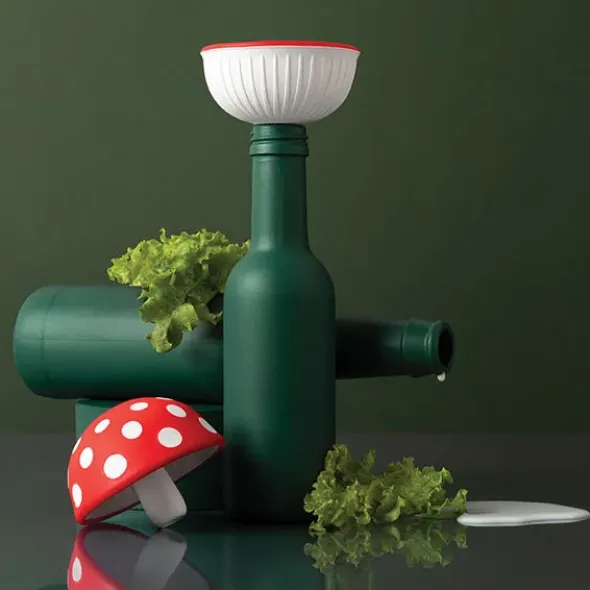 Trichter aus Silikon im Fliegenpilz Design 10,5 cm – MAGIC MUSHROOM XL