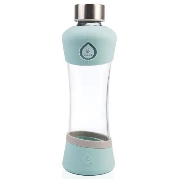 Trinkflasche aus Glas - ACTIVE mint