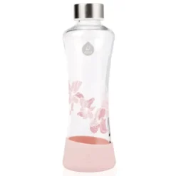 Trinkflasche aus Glas - PRINT 550 ml - Magnolia