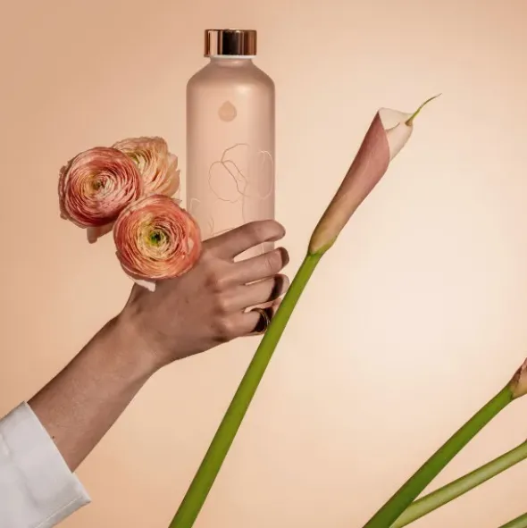 Trinkflasche Glas MISMATCH BLOOM 750 ml