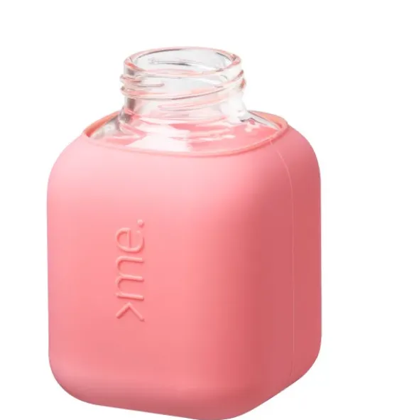 Trinkflasche Glas/Silikonhülle 0,37 l - cantaloupe melone