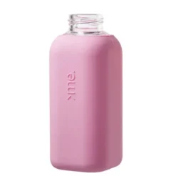 Trinkflasche Glas/Silikonhülle 0,6 l, powder pink (hellrosa)