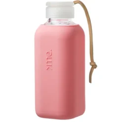 Trinkflasche Glas/Silikonhülle 0,6 l, cantaloupe (melone)