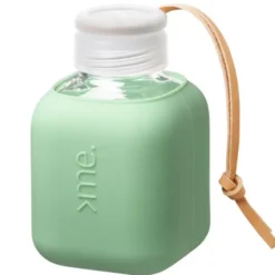 Trinkflasche Glas/Silikonhülle 0,37 l - mint green minze