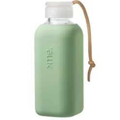 Trinkflasche Glas/Silikonhülle 0,6 l, mint green (mintgrün)