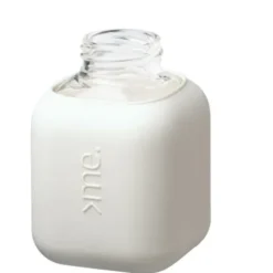 Trinkflasche Glas/Silikonhülle 0,37 l - white dove weiß