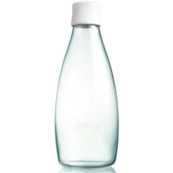 Trinkflasche 0,8 l frosted weiß