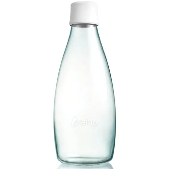 Trinkflasche 0,8 l frosted weiß