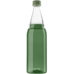 Trinkflasche 0,7 l grün Kunststoff mit Schraubverschluss + 2 Öffnungen