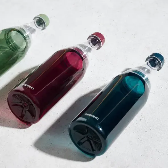 Trinkflasche 0,7 l grün Kunststoff mit Schraubverschluss + 2 Öffnungen
