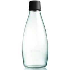 Trinkflasche 0,8 l schwarz
