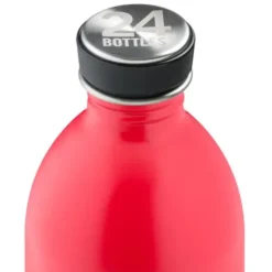 Trinkflasche 0,5 l URBAN aus Edelstahl, rot - hot red