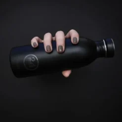 Trinkflasche 0,5 l URBAN aus Edelstahl, schwarz