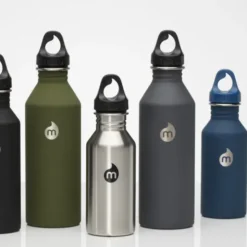Trinkflasche M8 Edelstahl 750 ml, Enduro schwarz