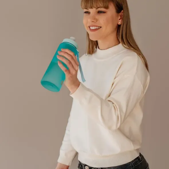 Trinkflasche PLAIN 0,6 l - ocean
