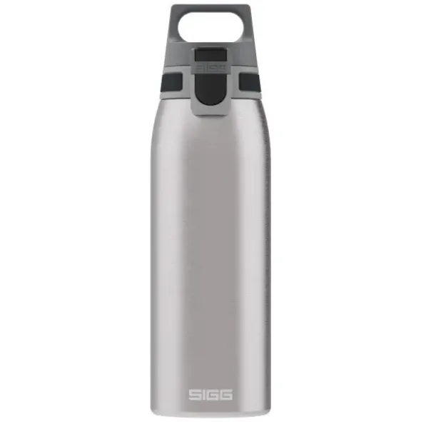 Trinkflasche SHIELD ONE 1,0 l brushed (steel)