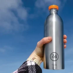 Trinkflasche URBAN 1l Edelstahl, schwarz