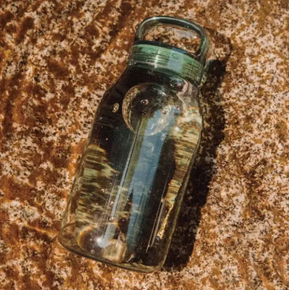 Trinkflasche WATERBOTTLE 300 ml mit Tragegriff, grün