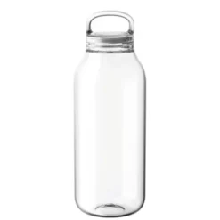 Trinkflasche WATERBOTTLE 500 ml mit Tragegriff, transparent