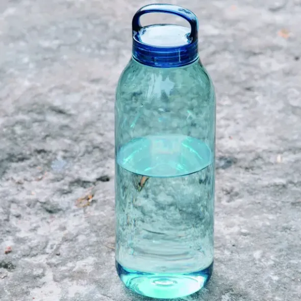 Trinkflasche WATERBOTTLE 500 ml mit Tragegriff, blau
