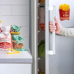 Tütenclip / Klammer Pommes, 12 Stück in magnetischer Box