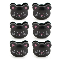 Tütenclips Tierklammern BLACK CAT 6er-Set