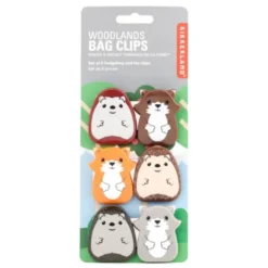 Tütenclips Tierklammern Woodlands 6er-Set