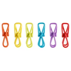 Tütenklammern Clips 12er-Set, bunt