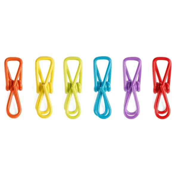 Tütenklammern Clips 12er-Set, bunt