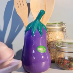 Utensilienbehälter für Kochlöffel - Aubergine
