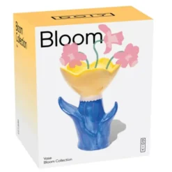 Vase Blume gelb - Bloom, Größe L