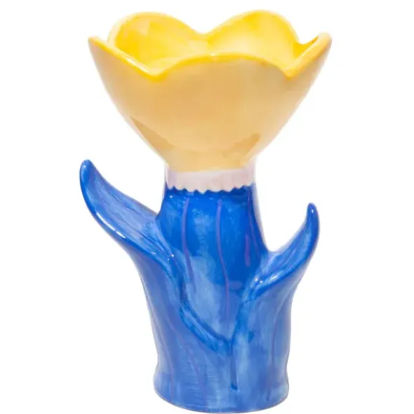 Vase Blume gelb - Bloom, Größe L