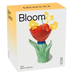 Vase Blume rot - Bloom, Größe S