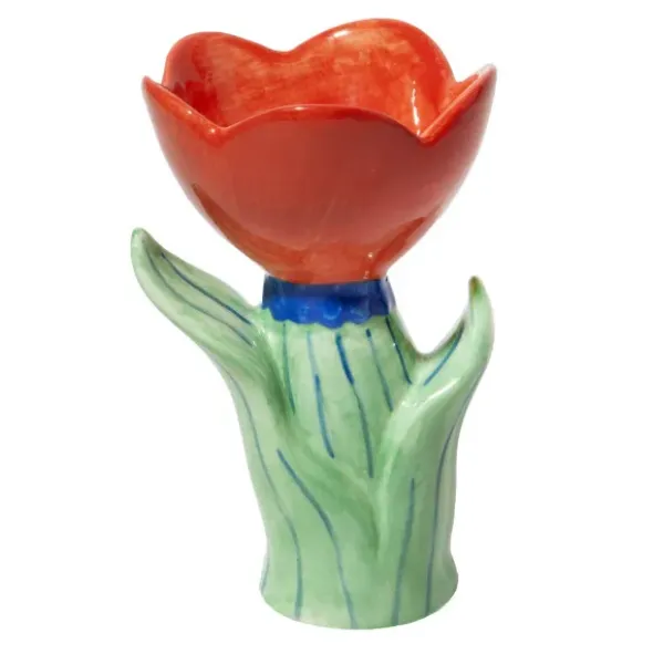 Vase Blume rot - Bloom, Größe S