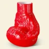 Vase Boxhandschuh 26,5 cm - Keramik Blumenvase rot