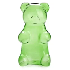 Vase Bär - Yummy Bear, Glas grün