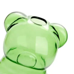 Vase Bär - Yummy Bear, Glas grün