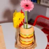 Vase Burger aus Keramik – bunte Deko Vase in Hamburger-Optik 18 cm
