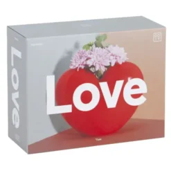 Vase Love - Herzvase aus roter Keramik