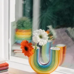 Vase Regenbogen, Keramik